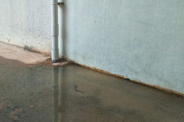 water leaking in basement