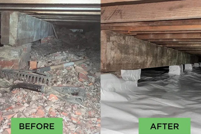 Before And After Crawl Space Encapsulation
