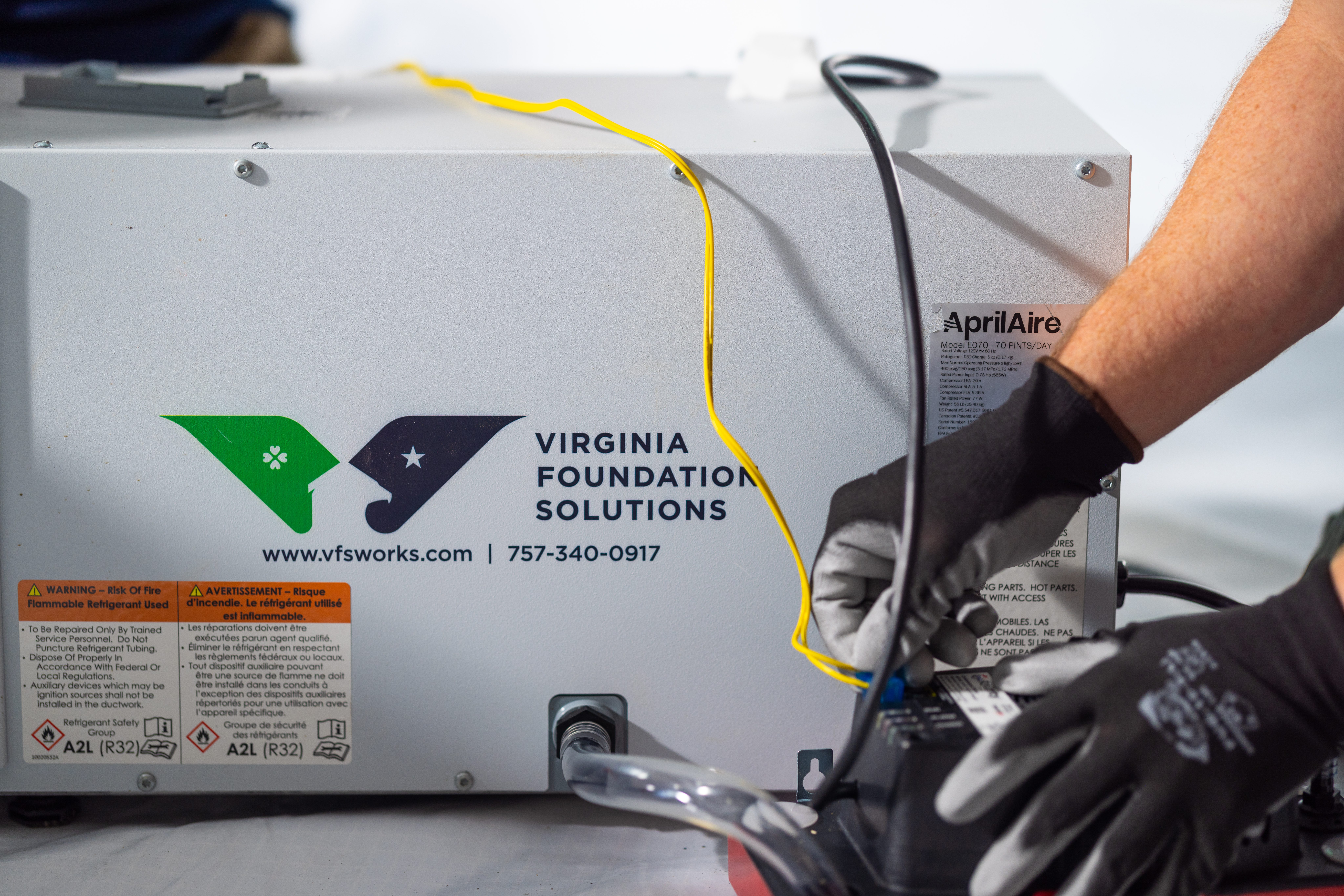 Crawlspace Energy Efficient Dehumidifer