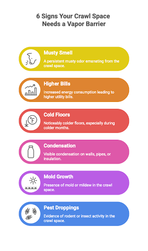 Dirt Floor Crawl Space Vapor Barrier
