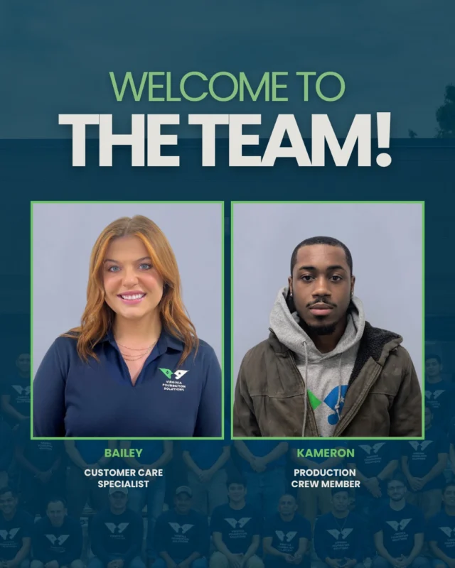 Say hello to Bailey and Kameron, the newest members of our VFS team! 👋

Bailey joins Customer Care ☎ and Kameron joins our Production Crew 🔨 both ready to help homeowners every step of the way!

#WelcomeToTheTeam #CustomerCare #ProductionCrew