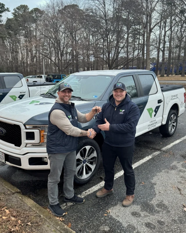 👏 Big congratulations to our Foundation Specialist on earning a company truck through dedication, consistency, and results!💙💚

 #congrats #proudofourteam #foundationwork